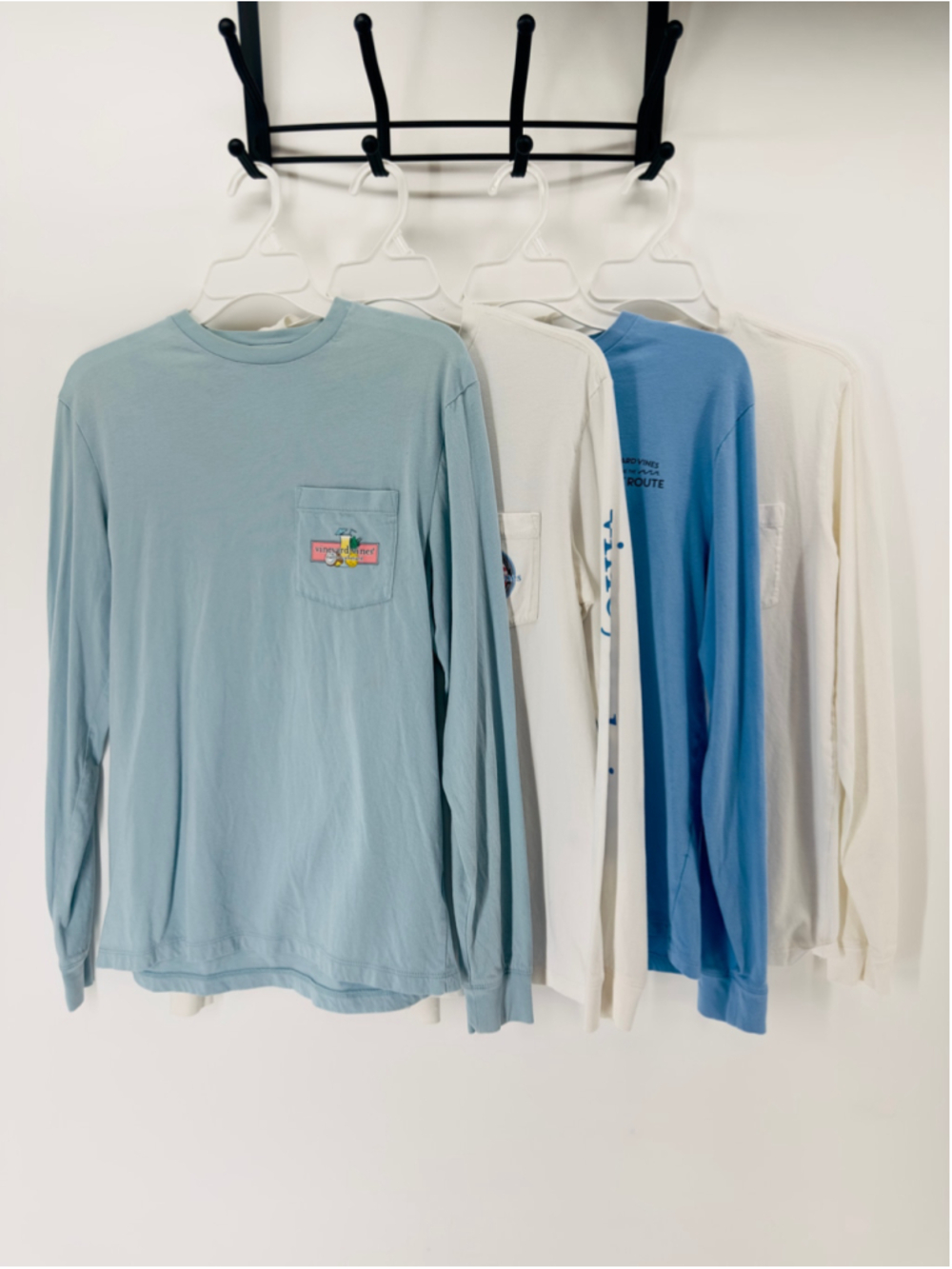 VINEYARD VINES Long Sleeve Tees LOT Preppy Americana T-Shirts MENS or WOMENS XS